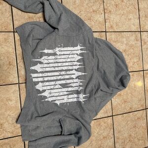 YoungLA Gray Zip Up Sweater